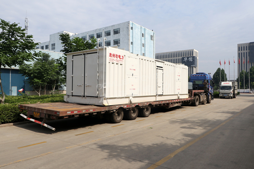 康姆勒電力10米集裝箱柴油發(fā)電機(jī)組發(fā)往山東省
